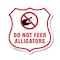 Signmission Alligator Warning Shield Sign Do Not Fee, 6 Inch X 6 Inch, Plastic Sign SHI-P-6-355 - alternate 1