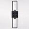 Vaxcel Marquis 2 Light Matte Black Contemporary Wall Sconce Up Down Lighting W0347 - alternate 2