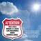 Signmission 24 Hour Surveillance Shield Sign Attenti, 18 Inch X 18 Inch, Plastic Sign SHI-P-18-352 - alternate 3
