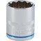 Channellock 1/2'' Drive 23 mm 12-Point Shallow Metric Socket 397733 - alternate 1