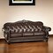 Homeroots 37" Espresso Top Grain Leather Sofa 348169 - alternate 3