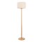 Jonathan Y Maryna 59.5 in. Minimalist Modern Teahouse Wood w/Ribbed Cocoon Pumpkin Shade LED Floor Lamp, Beige/L JYL4200A - alternate 3