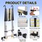 Wrightmaster 26.2 ft. Portable Aluminum Extension Ladder with Hook and Mobility Wheels, 330 lbs. Capacity ZoroX004WRJE7X - alternate 2