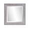 Homeroots Warm Gray Faux Wood Square Mirror 401218 - alternate 1