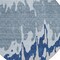 Homeroots 8' Sky Blue And Denim Blue Round Abstract Washable Indoor Outdoor Area Rug 613658 - alternate 3