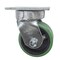 Service Caster 4 Inch Kingpinless Green Poly on Steel Wheel Swivel Top Plate Caster SCC SCC-KP30S420-PUR-GB - alternate 1