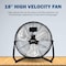 Edendirect 18 Inch 3-Speed High Velocity Industrial Metal Floor Fan.Tiltable, 2PK IR-FLOOR18X2 - alternate 3