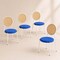 Leisuremod Euston Velvet Dining Chair with Woven Rattan Backrest & Stainless Frame, 4PK ECW17NBU4 - alternate 6