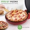 Nutrichef Countertop Pizza Maker, Red NCSW837RED - alternate 2