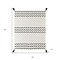 Homeroots 50" X 60" Black and White Woven Cotton Chevron Throw Blanket with Tassels 516488 - alternate 3