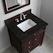 James Martin Vanities Brittany 30" Single Vanity, Burnished Mahogany, w/ 3 CM Phantome Eclos Top 650-V30-BNM-3PHT - alternate 2