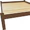 Homeroots Brown Solid Wood Queen Bed Frame 546721 - alternate 2