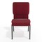 Flash Furniture Red Fabric Church Chair, PK4 4-FD-CH02185-SV-RED-BAS-GG - alternate 3