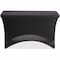 Iceberg Igear Stretch Fabric Table Cover, 24 in W x 48 in L, Black 16511 - alternate 1