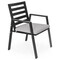 Leisuremod Chelsea Aluminum Outdoor Dining Table 87 With 8 Chairs and Cushions, Light Grey CC20-T87BL-8LGR - alternate 4