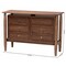 Baxton Studio Alyssa Japandi Walnut Brown Wood 6-Drawer Dresser 252-13950-ZORO - alternate 3