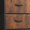 Homeroots 18" Black And Brown Fabric Metal And Wood Four Drawer Dresser 635732 - alternate 3