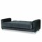 Homeroots 90" Gray Chenille Convertible Futon Sleeper Sofa And Toss Pillows With Storage 607212 - alternate 3