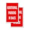 Signmission Additional Parking In Back, Vinyl Decals Only 24 Inch x 36 Inch, Vinyl Decal, 2PK DSB-2436-2PACK-AdditionalParkingInBack - alternate 1