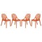 Leisuremod Modern Cornelia Dining Chair, Solid Orange, 4PK C18OR4 - alternate 1