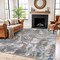 World Rug Gallery Abstract Marble Shag Area Rug 7 ft 10 in x 10 ft Blue WR125BLUE8X10 - alternate 1