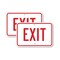 Signmission Exit Sign, Heavy Gauge Aluminum, 24 in W, 18 in H A-1824-2PACK-24030 - alternate 1