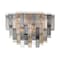 Euf Altesa, Flush Mount, 23-Light, 36", Chrome, Mixed Glass 50315-017 - alternate 2