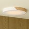 Vaxcel Everette 16.5-In. LED Flush Mount Ceiling Light, White and Natural Wood, RGB, Remote C0361 - alternate 4