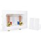 Everflow Washing Machine Outlet Box W/ Hammer Arrestors 1/2'' Push-Fit, White ABS SB300-UH - alternate 1