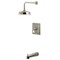 Kingston Brass Single-Handle Pressure Balanced Tub and Shower Faucet, Brushed Nickel KB5898PL - alternate 1