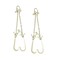 Mytee Products 5/16 inx3 ft Leg G70 V-Chain Bridle Tow w/ 15 in J Hook T-J Grab Hooks 4700 # WLL, 2PK CH5163V-J-TJ-GHx2 - alternate 1