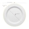 Smarty Had A Party White with Gold Pearl String Round Disposable Plastic Dinnerware Value Set, 240PK 8870-WHGVP-CASE - alternate 2