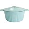 Martha Stewart Enameled Cast Iron 5 Quart Round Dutch Oven with Lid in Light Cyan 129053.02 - alternate 1