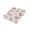 Apollo Tile Rosendal 11x11 in. Polished Thassos, Norway Rose Fish-shaped Mosaic Tile (4.2 sq ft/case) 5PK APLNOR88SC6A - alternate 2