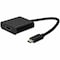 Add-On 20CM 8IN USB 3.1 TYPE C MALE TO HDMI FEMALE BLACK ADAPTER CABLE USBC2HDMI - alternate 1