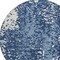 Homeroots 8' Denim Blue And Ivory Round Abstract Washable Indoor Outdoor Area Rug 612931 - alternate 4