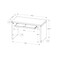 Homeroots 24" Gray and Black Computer Desk 333536 - alternate 4
