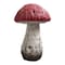 Homeroots 15in Red And White Polyresin Mushroom Outdoor Statue 523601 - alternate 1