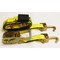 Mytee Products 2inx9ft Tire Car Hauler Ratchet Straps w/ Swivel J Hooks & Rubber Blocks, 16PK RST-209SHRBx16 - alternate 5