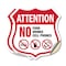 Signmission Property Shield Sign No Food No Drinks N, 12 inch X 12 inch, Vinyl Decal, 2PK SHI-D-2PACK-12-455 - alternate 1