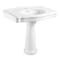 Kingston Brass 35" Ceramic Pedestal Sink, Single Hole, Glossy White VPB3510 - alternate 1