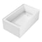 Kingston Brass 60" Acrylic Rectangular 2-Wall Corner Alcove Tub, Right Hand Drain, Glossy White VTAP6036R22TS - alternate 1