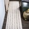 Jonathan Y Pele Modern Geometric Dot Shag White/Gray 2 ft. x 10 ft. Runner Rug MOH400A-210 - alternate 1