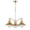 Jonathan Y Colin 3-Light 22" Adjustable Iron/Glass Retro Hurricane LED Pendant, Brass Gold JYL6122A - alternate 3