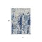Homeroots 8' X 10' Navy Blue And Ivory Abstract Washable Indoor Outdoor Area Rug 612632 - alternate 3