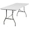 Flash Furniture Rectangle Folding Table, Plastic Top, White RB-3072-GG - alternate 1