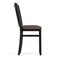 Flash Furniture HERCULES Black Ladder Back Metal Restaurant Chair - Mocha Vinyl Seat XU-DG-6Q2B-VRT-MCHV-GG - alternate 3
