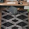 World Rug Gallery Southwestern Geometric Area Rug 4 ft x 6 ft Black WR92BLACK4X6 - alternate 1