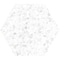 Apollo Tile Terra Mia 8.1 in. x 9.25 in. Matte White Porcelain Hexagon Wall and Floor Tile 9.93 sqft/case, 25PK TER88WHTSPKA - alternate 3