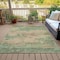 Homeroots 5' X 8' Pale Aqua And Khaki Abstract Washable Indoor Outdoor Area Rug 630934 - alternate 3